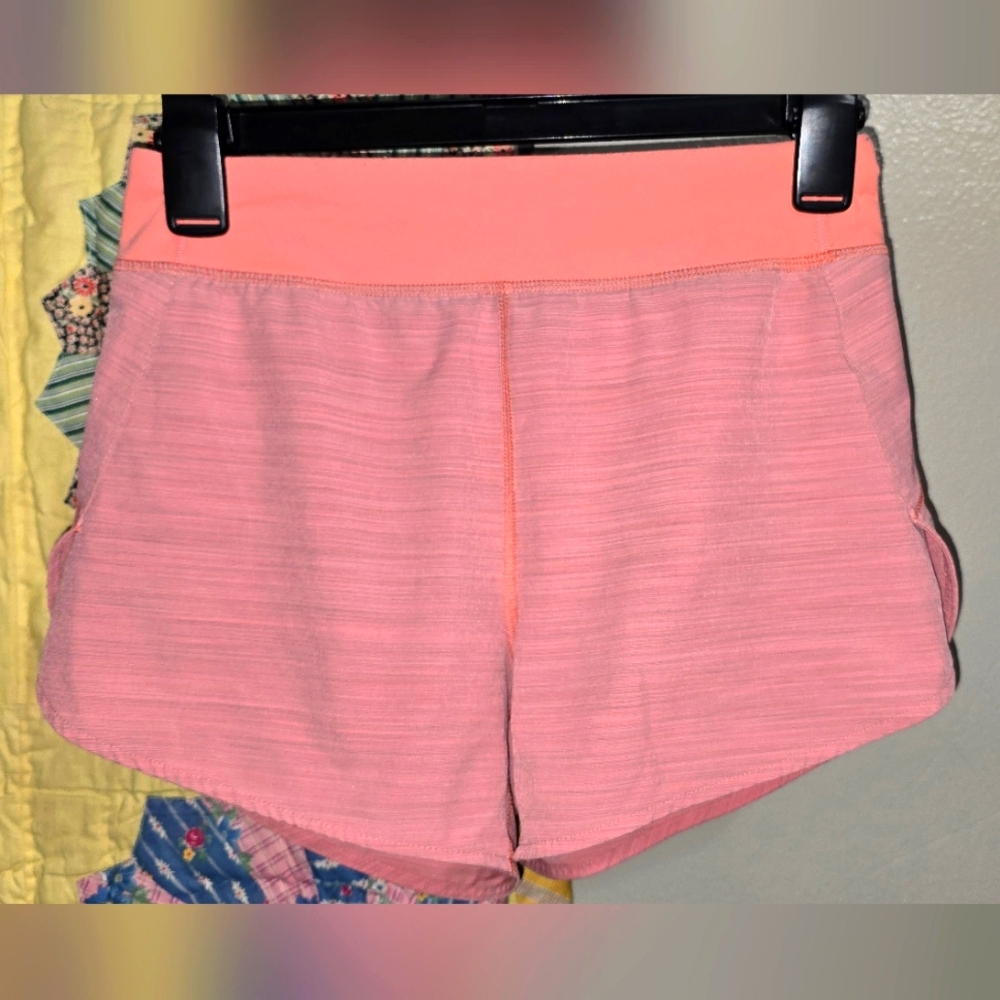 GIRLS ATHLETA coral Athletic Shorts